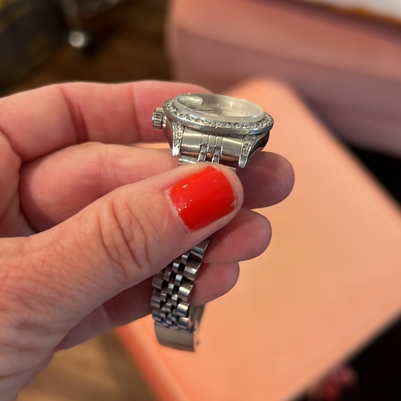 SOLD Rolex Ladies 1.8 Carat Diamond Datejust Watch with Box & Appraisal - Picture 12 of 15